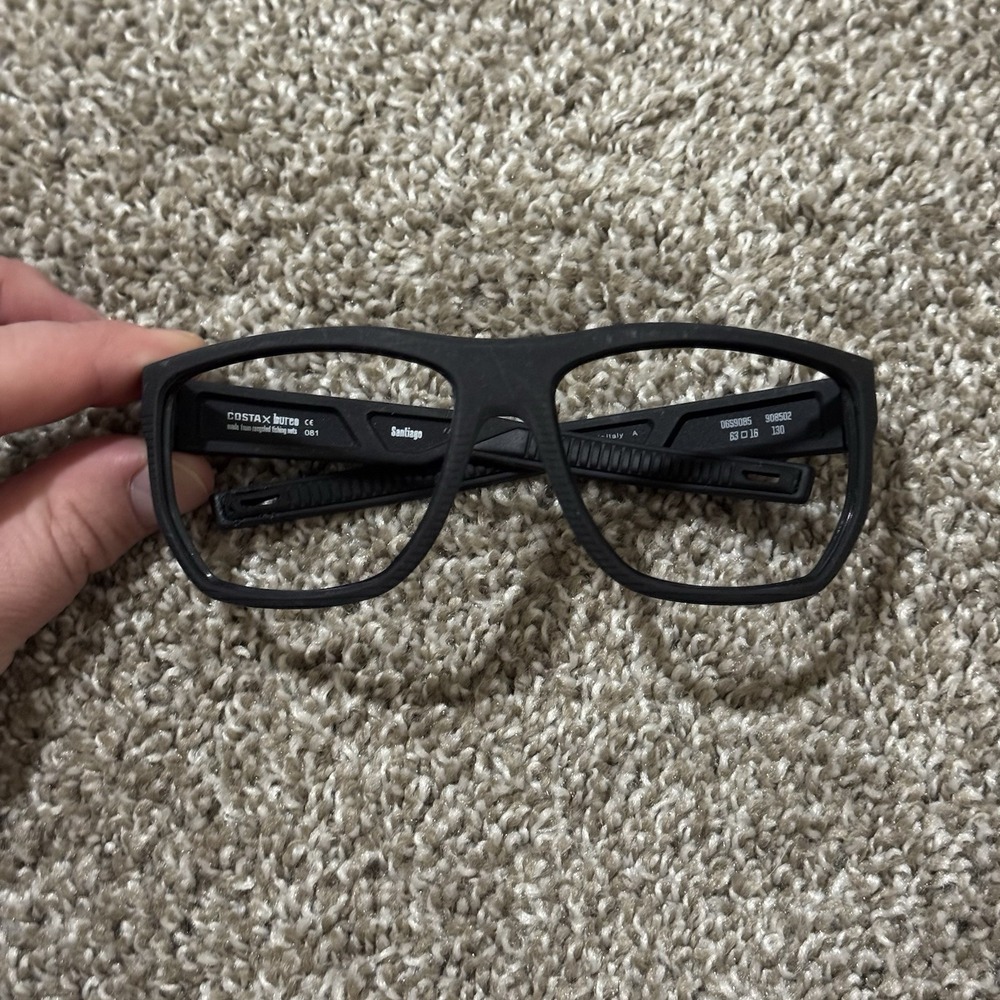 Costa Del Mar Santiago Net Black Sunglasses Frames Only Rectangle 63-16-130mm